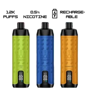Al Fakher Crown Bar DTL 12000 Puffs Disposable Shisha Vape With Sound 0.5% 5mg Nic
