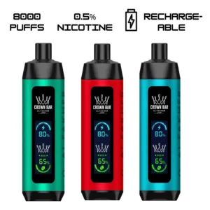 Al Fakher Crown Bar DTL 8000 Puffs Disposable Shisha Vape 0.5% 5mg Nic