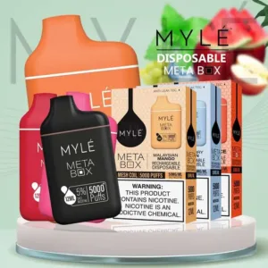 Myle Meta Box 2% & 5% nicotine 5000 Puffs rechargeable Disposable Vape in Dubai